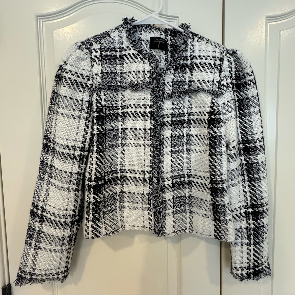 T Tahari Tweed Blazer Sz 2